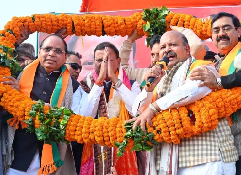 भाजपा प्रदेश अध्यक्ष पंकज चौधरी का गाजियाबाद में ऐतिहासिक स्वागत