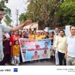 विपक्ष द्वारा महिला आरक्षण बिल का विरोध किए जाने पर वार्ड 6 की पार्षद श्रीमती सुनैना देवी विनोद पटेल जी ओर मंडल अध्यक्ष हेमंत त्यागी जी के नेतृत्व में जन आक्रोश पद यात्रा का आयोजन किया गया ।