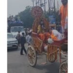 खोड़ा में धूमधाम से निकली भगवान परशुराम जयंती शोभायात्रा