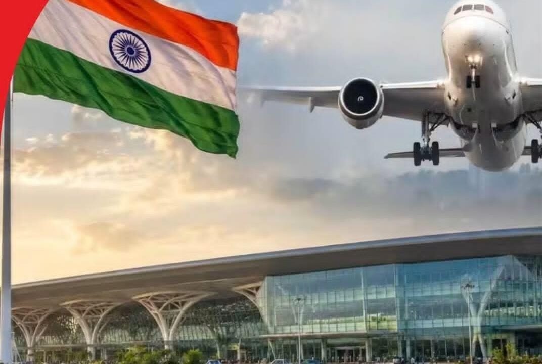 नोएडा इंटरनेशनल एयरपोर्ट पर यात्रियों का स्वागत अब 100 फीट ऊंचा विशाल तिरंगा करेगा।