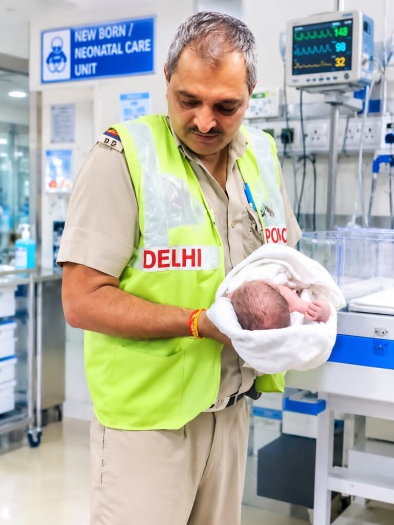 सरिता विहार में 6-7 दिन का नवजात मिला बेसहारा—इंसानियत ने छोड़ा, PCR बनी फरिश्ता; AIIMS में जिंदगी की जंग जारी