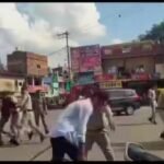कल सागर मैं  दामोदर यादव के विरुद्ध ब्राह्मण समाज और करणी सेना सड़कों उतरी ।