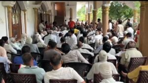 ग्राम गनौली में विधायक आवास पर 36 बिरादरी विधायक नंदकिशोर गुर्जर के पक्ष में लामबंद ।