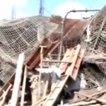 दिल्ली के अलीपुर में बड़ा हादसा, भरभराकर ढहा निर्माणाधीन गोदाम ।