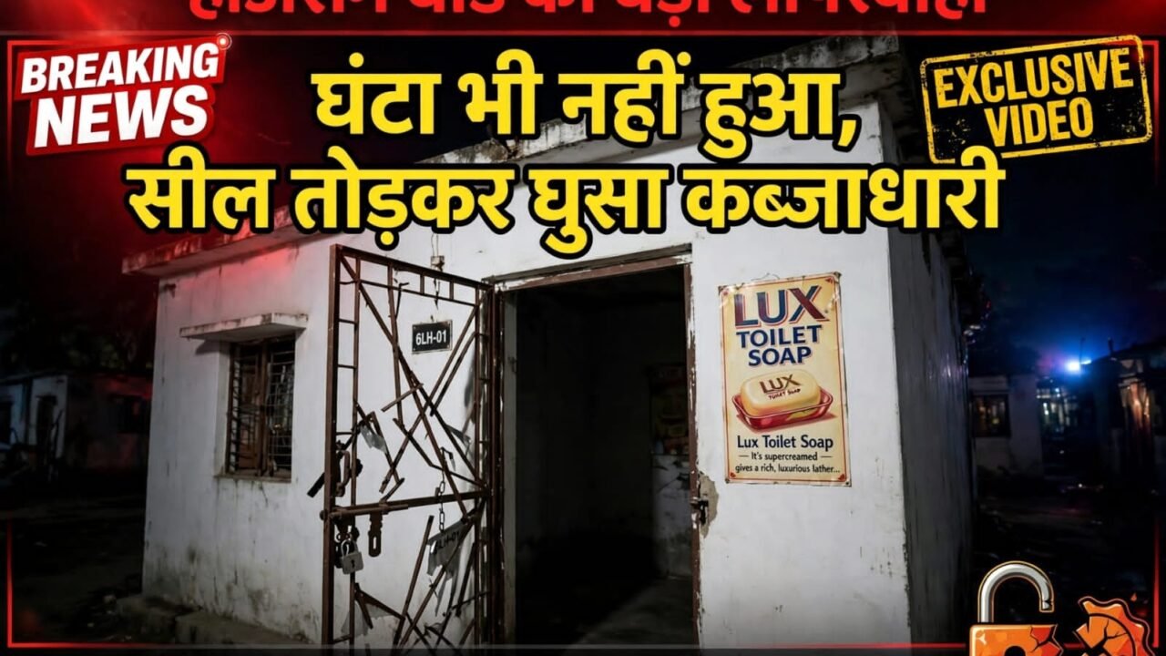 भागलपुर हाउसिंग बोर्ड की शर्मनाक लापरवाही: सील टूटी एक घंटा भी नहीं हुआ, दबंग ने फिर तोड़ा ताला और घुसा घर में*