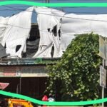 अवैध निर्माणों को छुपाकर पूरा तरह तैयार कराने का अभियंता जितेंदर कुमार का शानदार तरीका टंट के परदे के पीछे चल रहा कमर्शियल दुकानों के काम्प्लेक्स का अवैध निर्माण ।
